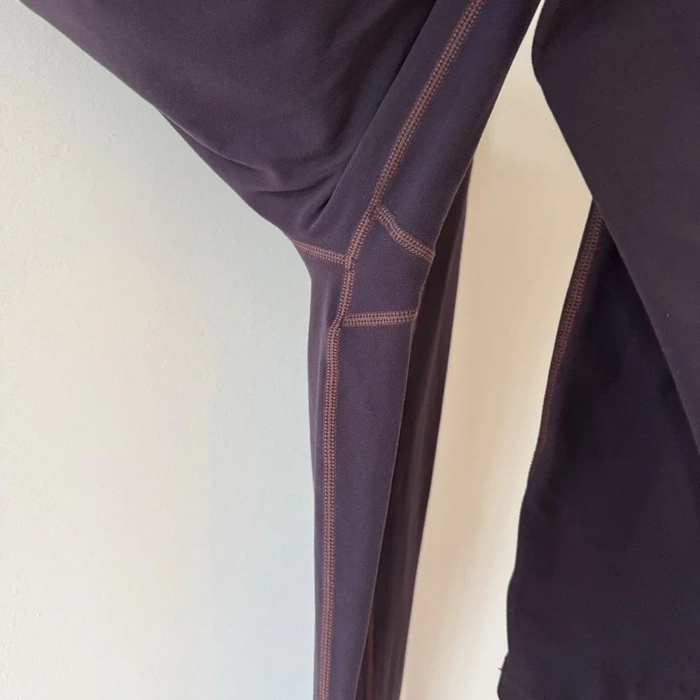Athleta Barre Stirrup Tights in Powervita Women's Size L Large Yoga Pilates Gym
